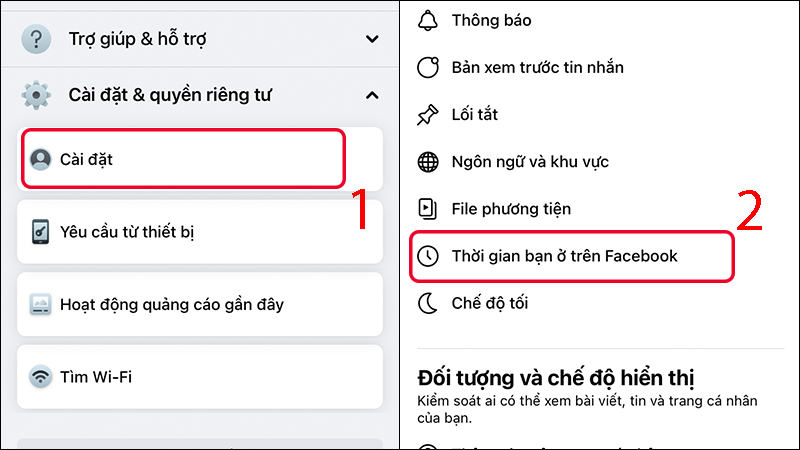 Tính năng Thời gian trên Facebook
