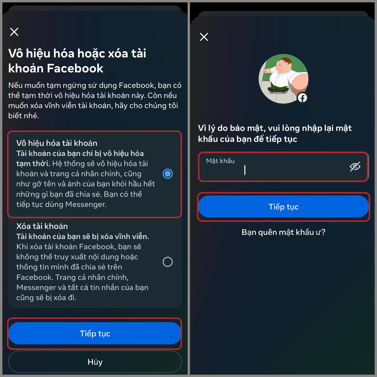 Vô hiệu hóa Facebook trên iOS